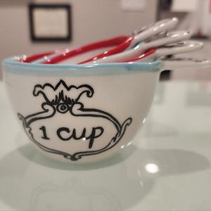 NWOT Molly Hatch for Anthropologie Stoneware 4 Stackable Measuring Cups